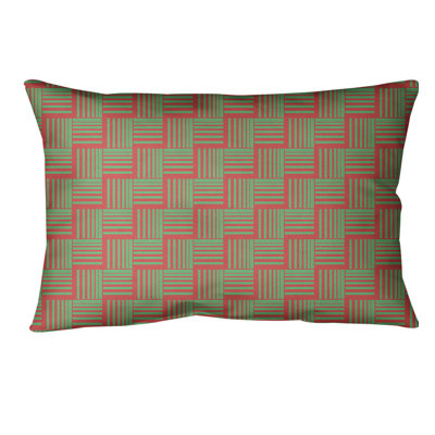 Coussin lombaire à chevrons