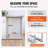 Plastic Open Pull Out Trash Can - 9.24 Gallons