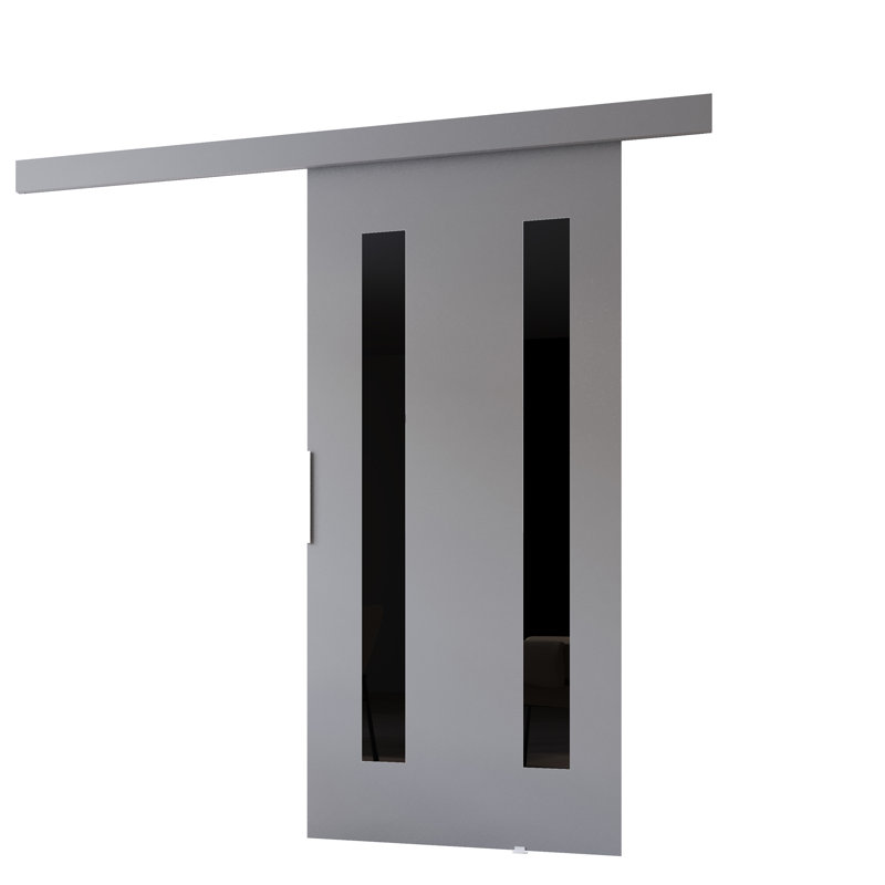 Aurelia Veneers Sliding Doors, Grey, 205cm H x 86cm W x 1.6cm D