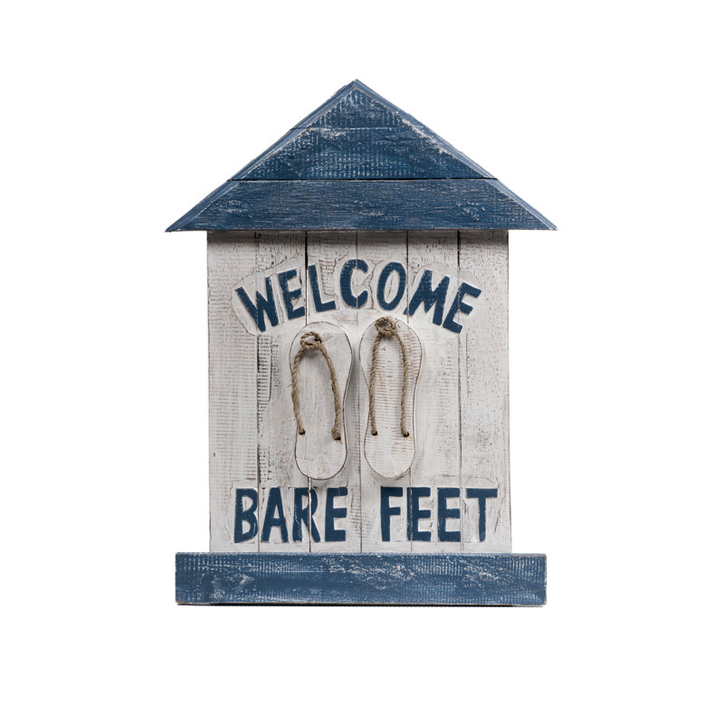 Enseigne Castlethorpe "Welcome Bare Feet" par RAM Room