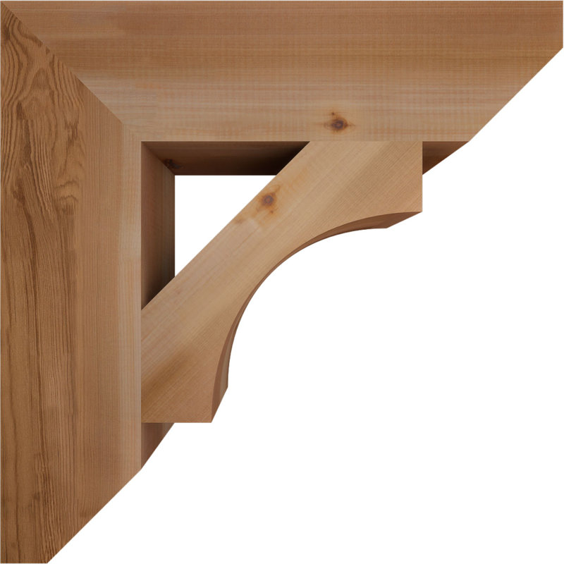 Support en bois Westlake, Cèdre rouge, H 24 po x l 5,5 po x P 24 po