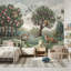 Illustration de papier peint paysage de forêt Woodland-776023252-776023254