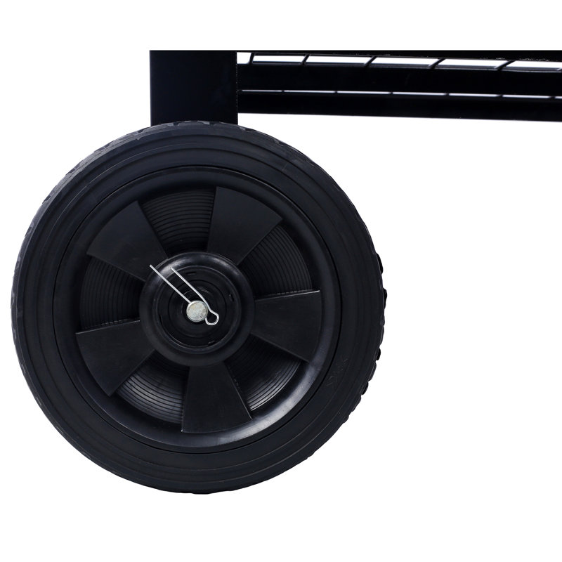 Produits Jardin surélevé mobile surélevé et ergonomique pour jardin, terrasse avec roues, tablette inférieure, noir