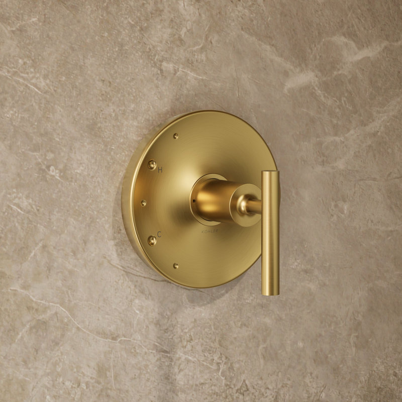 Purist Shower Trim, Lever Handle, Vibrant Brushed Moderne Brass