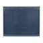 Armoire de salle de bain murale 35 po x 27,5 po, style moderne, bleu avec miroir, charnières réglables, montées, spacieuse