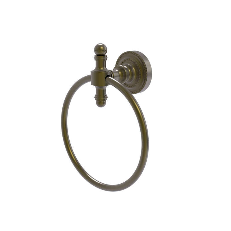 Gober Towel Ring, Antique Brass