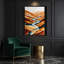 "Watercolor Landscape" 72, art mural sur toile beige