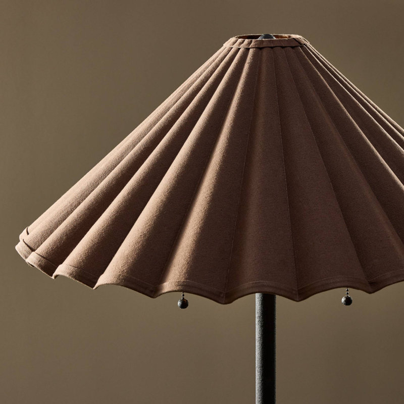Getty Floor Lamp-Espresso Canvas, Espresso Canvas