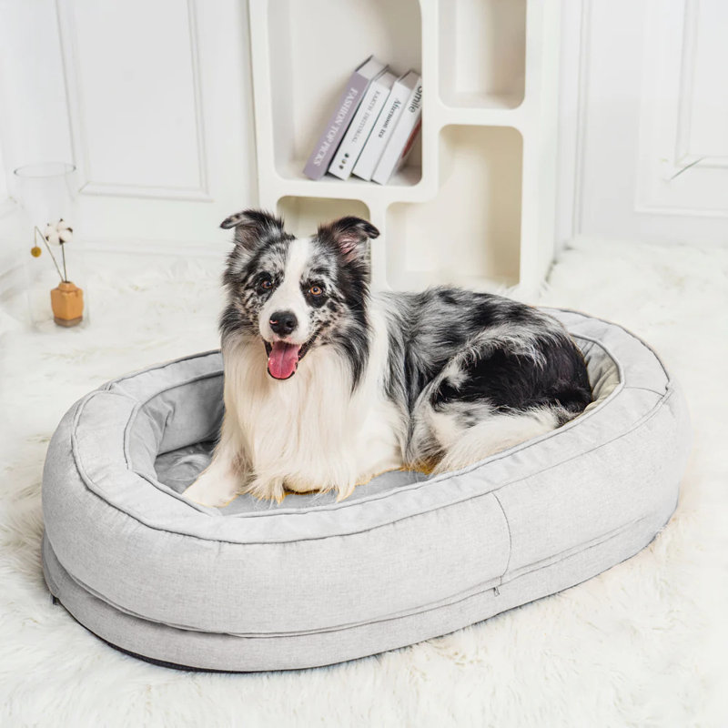  Lit pour chien lavable Donut, gris, taille XL, Gray