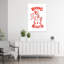 Ass Kicking Boots Funny Western Cowgirl Modern Retro Vintage Wall Art Print 1 Piece Wrapped Canvas Wall Art-1994045307