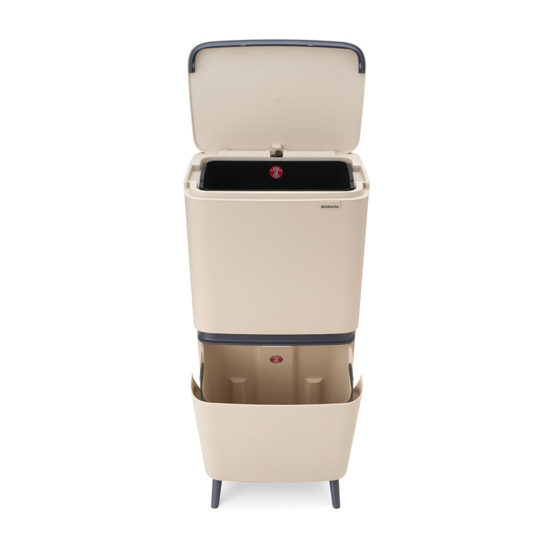Brabantia Sortup Recycle Bin Hi, 20+25 Litre, Soft Beige