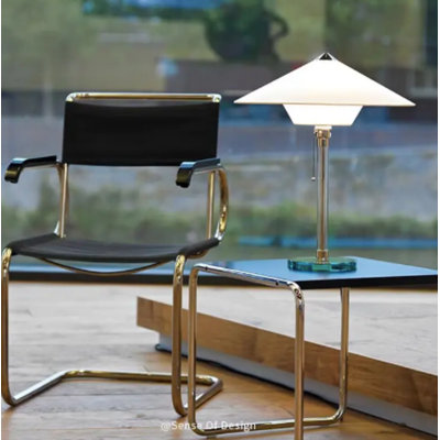  Lampe de table en verre Astral Bauhaus | Éclairage élégant pour le salon