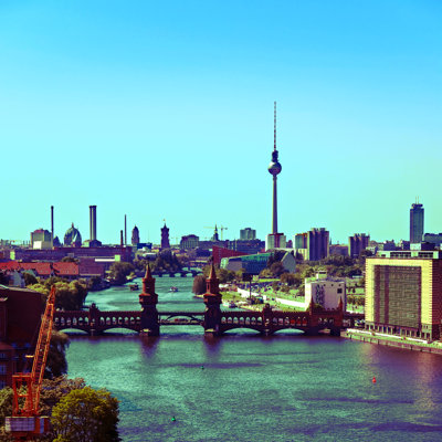 Roethke Berlin Skyline by Totalpics - Wrapped Canvas Print