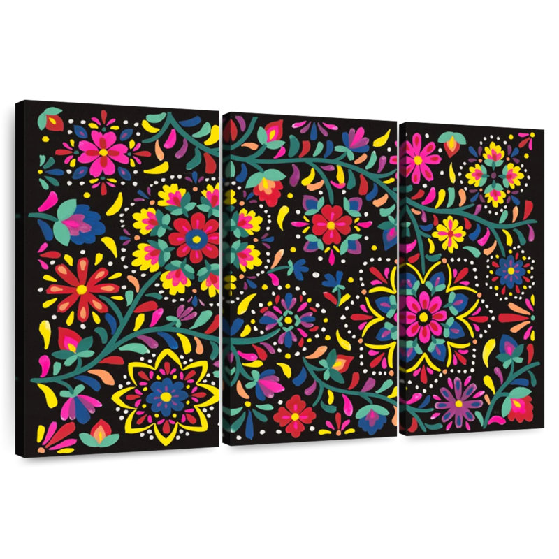 Harnek Floral Fiesta I, 36" H x 57" W
