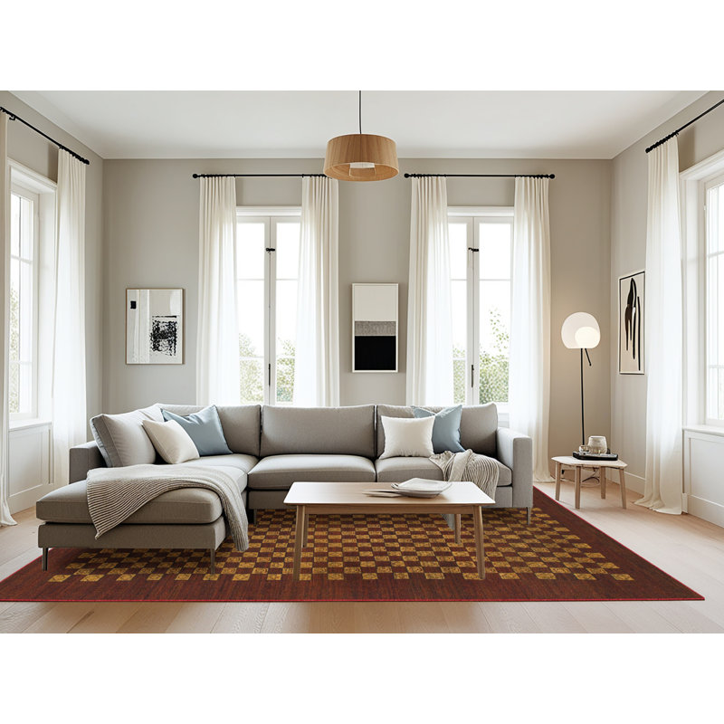 Abstract Indoor Rug, Rectangle 8' x 10'