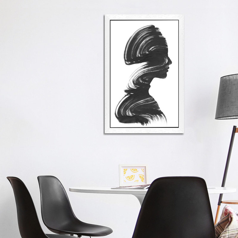 Andreas Lie - Floater Frame Print on Canvas, 66.04 cm H x 45.72 cm W, White  Floater Framed