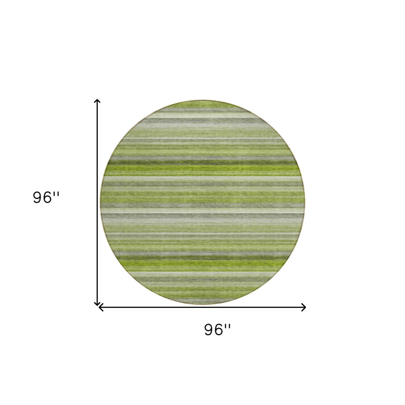 Tapis extérieur rond lavable antidérapant 8 pi