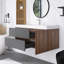 Meuble-lavabo mural avec lavabo l 47,67 po x P 19,11 po x H 25,81 po