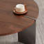 Table basse ronde en bois de chêne et pieds en métal-2014865492-2014865493