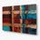 Art mural en métal noir Southwestern Cowboy