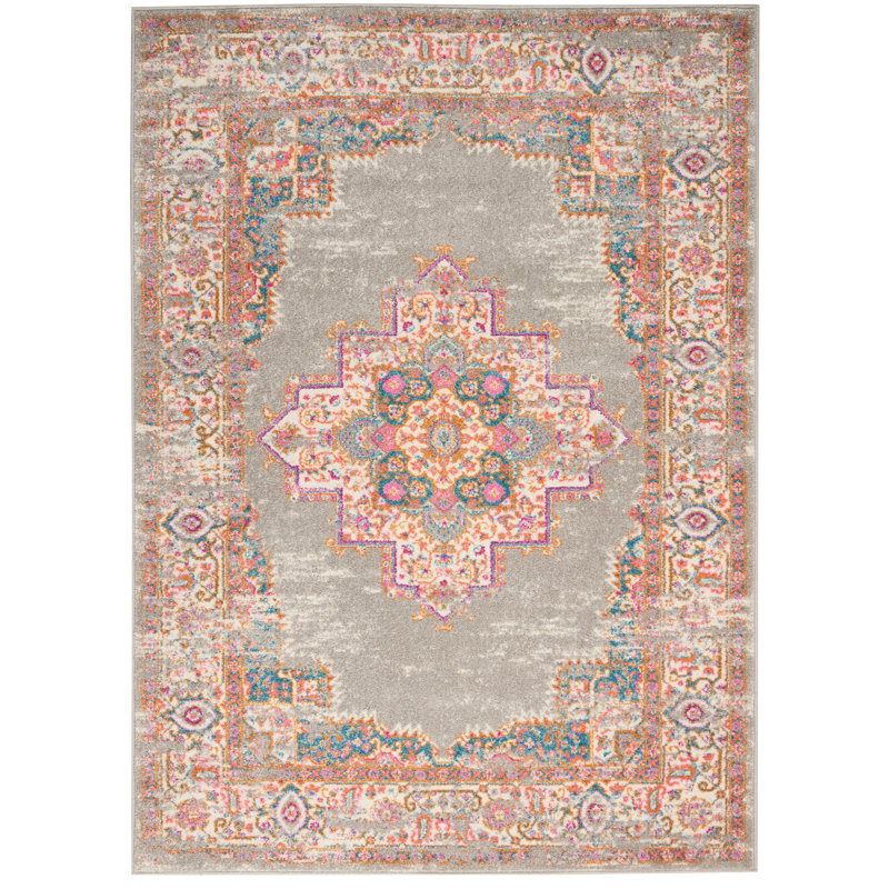 Stovall Grey Rug, Rectangle 114 x 175cm