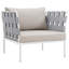 Ensemble de canapé modulaire d'extérieur en aluminium 10 pièces Modway Harmony-1304350485