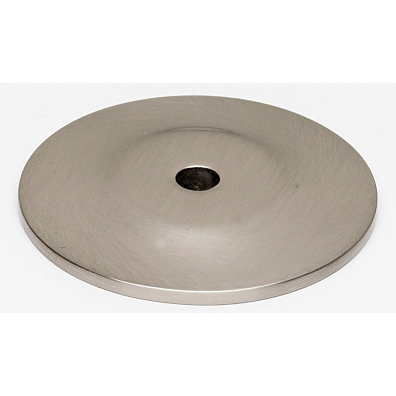 Traditional Brass Back Plate, Satin Nickel, 1.75" H x 1.75" W x 0.125" D