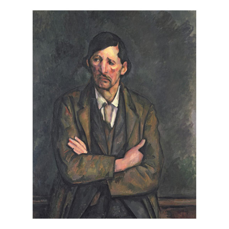 «Homme aux bras croisés» par Paul Cézanne, H 28 po x l 22 po