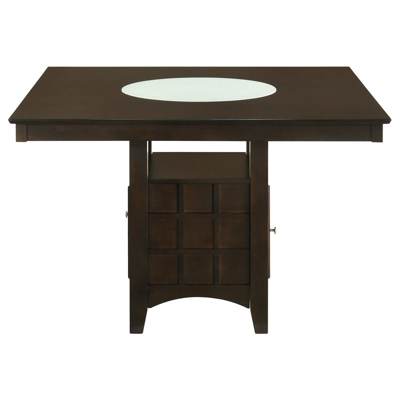 Damian Square Counter Height Dining Table Cappuccino