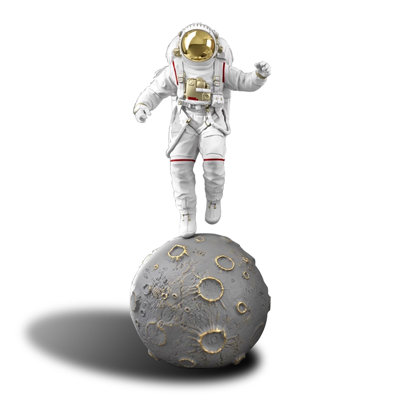 Article décoratif en fibre de verre Creative Astronaut Spacewalk