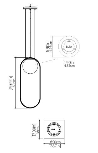 Sfera 1 - Light Pendant, Organic Cappuccino