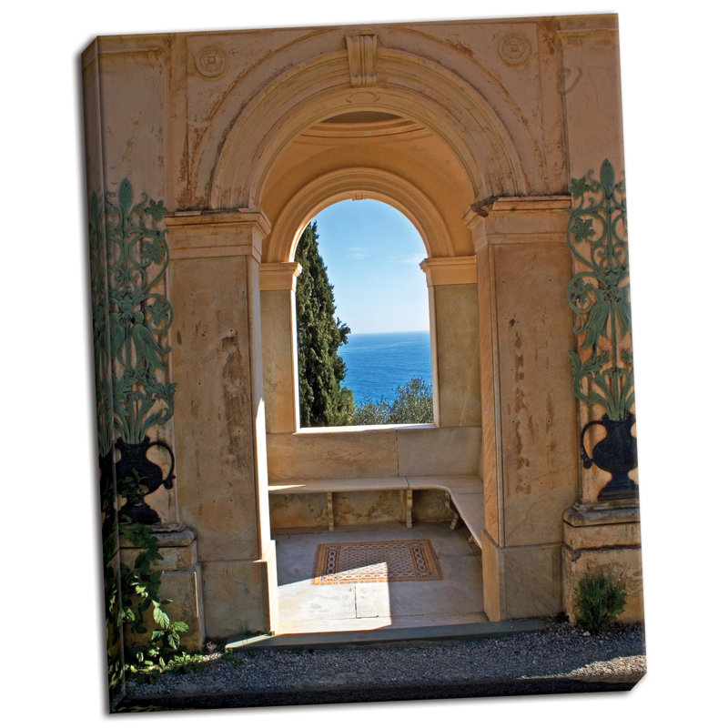 « window to the méditerranée », reproduction de photo sur toile tendue