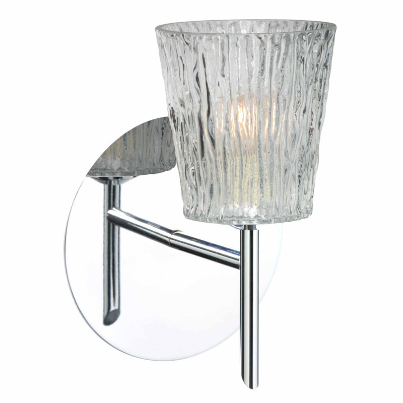 Appliquee à bras 1 lumières Senesca, Transparent