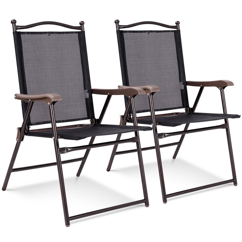 Alvo Steel Outdoor Lounge Chair, Black