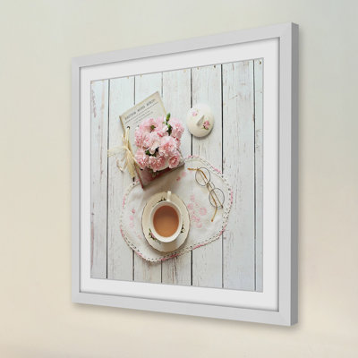 Tea Time - Reproduction de photo sur papier encadrée