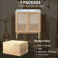 Meuble-lavabo de 30 pouces fabriqué à partir de matériaux naturels, avec des portes en rotin faites à la main et des mécanismes de fermeture en douceur