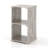  1 Pcs 2-cube Storage Shelf Slatted Paulownia Wood Cubic Organizer With Open Back-1663559874