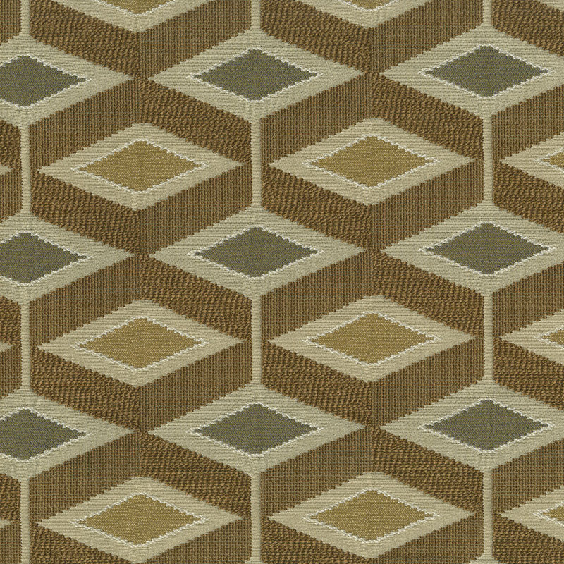 Tissu jacquard Abbeyshea Mod tissé par The Yard, Caramel
