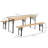 Outsunny 6' Portable Picnic Table And Bench Set, Outdoor Wooden Folding Camping Dining Table Set For Patio Garden Outdoor Activities