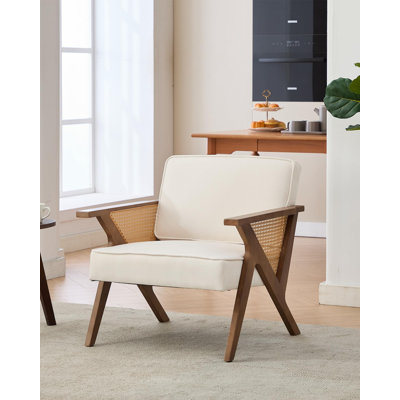 Upholstered Linen Armchair