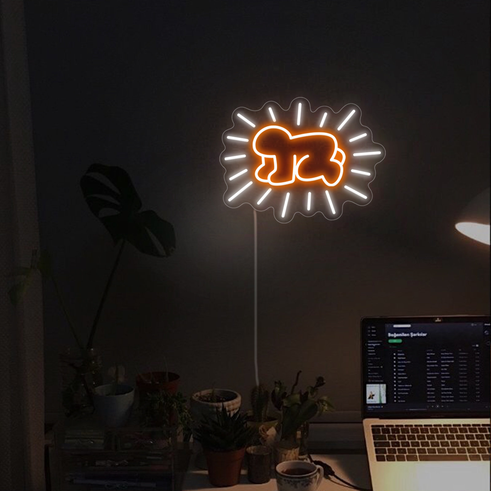 15'' Cute Radiant Baby Neon Sign Handmade LED Neon Lights for Bedroom Wall Decor Trinx