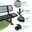 Banc d'extérieur en acier durable de 6 pi avec dossier confortable, parfait pour la détente sur le patio et le jardin.-1915325193