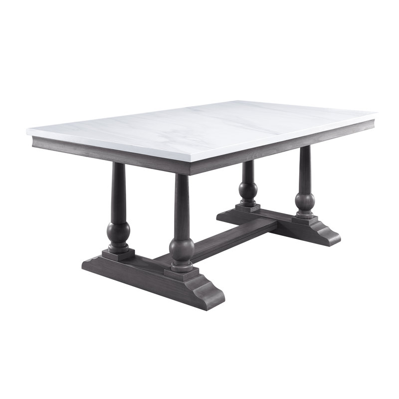 Edwardsville Faux Marble Top Dining Table