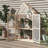 Outdoor or Indoor Greenhouse - Cold Frame Green House with Polycarbonate Panels, Wood Frame, and Removable Shelves - Garden Decor by Pure Garden