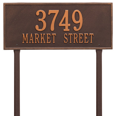 Hartford 2-Line Lawn Address Sign