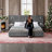 Unarosel King Size Upholstered Platform Bed with Headboard, Built-in Nightstands & Adjustable Lamps-109949495