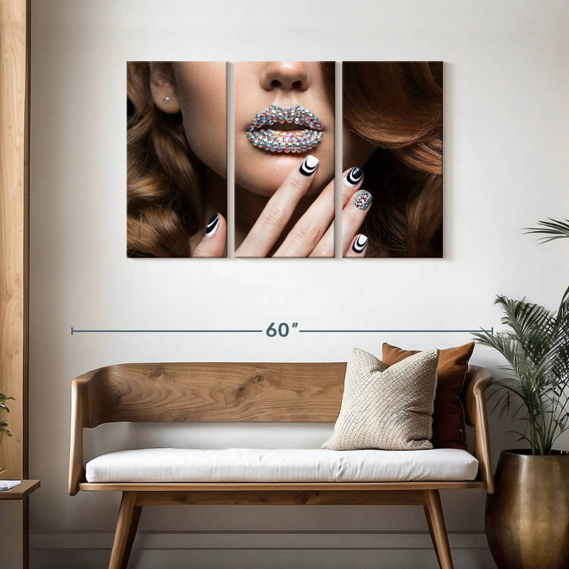 Shuttleworth Crystal Girl Nails, 28" H x 45" W