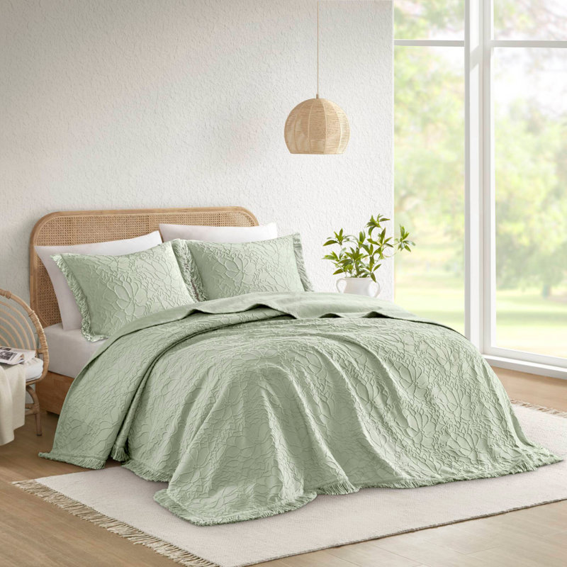 Ensemble de couvre-lit grand 3 pièces, Sage