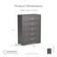Commode 5 tiroirs en bois Anjelyna