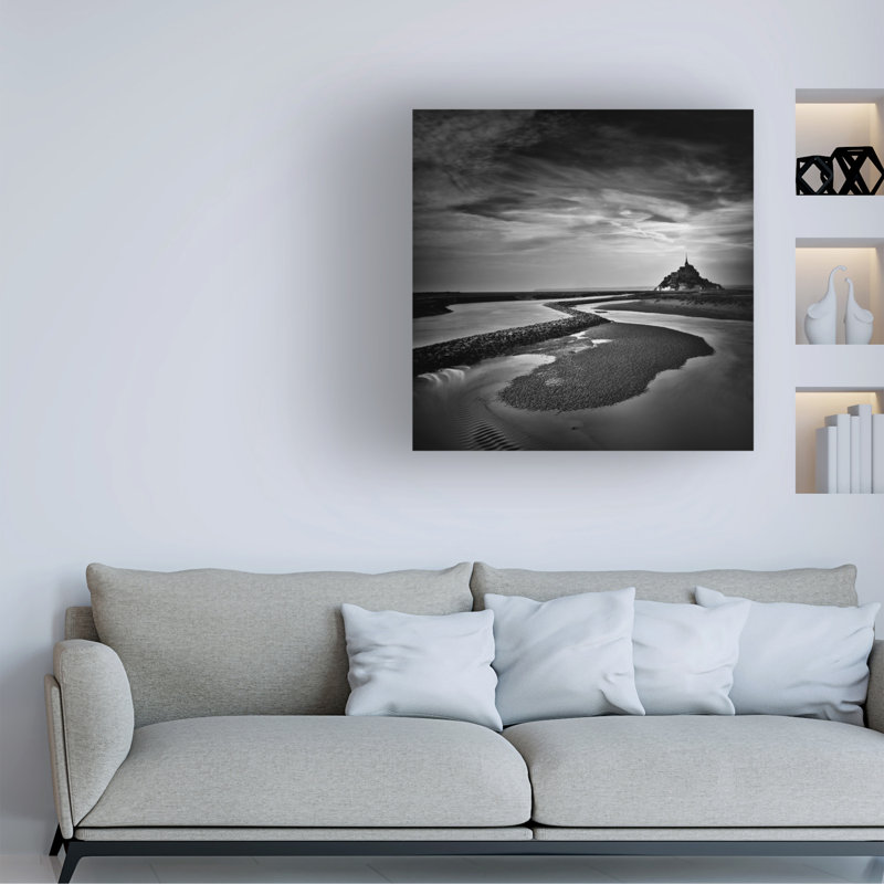 " Le Mont Saint Michel ", 18" H x 18" W x 2" D